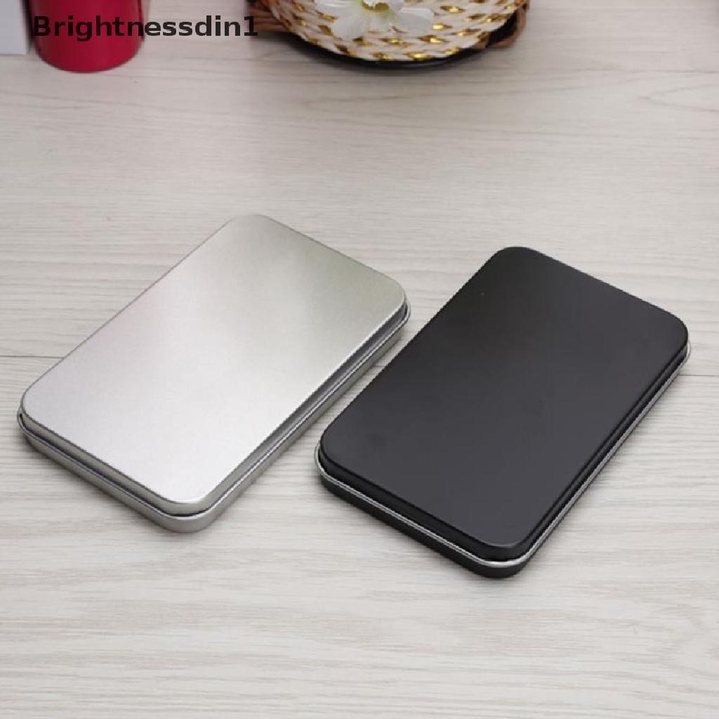 [Brightnessdin1] Kotak Besi Mini Slide Cover Kotak Penyimpanan Perhiasan Pernikahan Pill Case Portable Tin Box Butik
