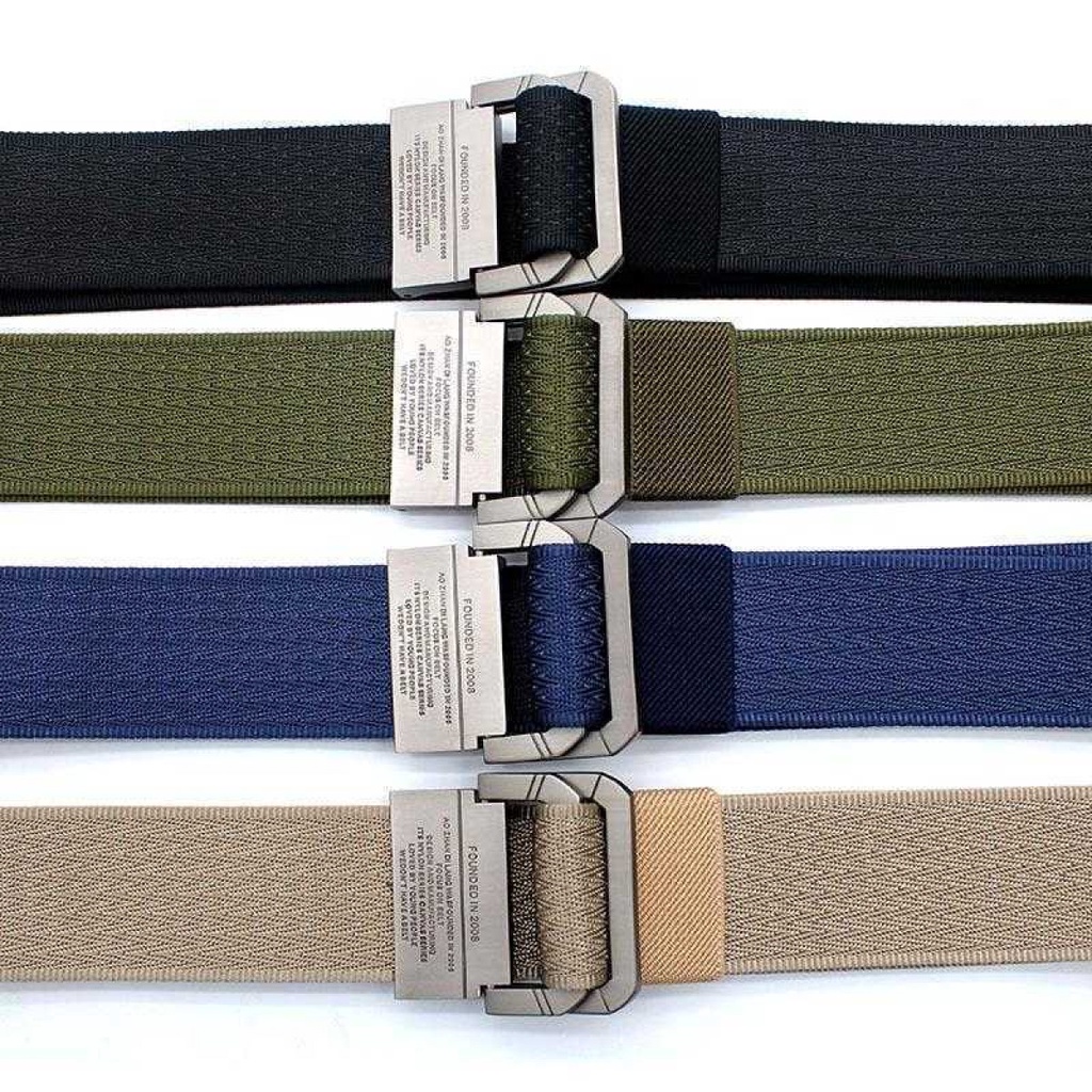 Rhodey Craftman Sabuk Ikat Pinggang Pria Canvas Buckle Belt