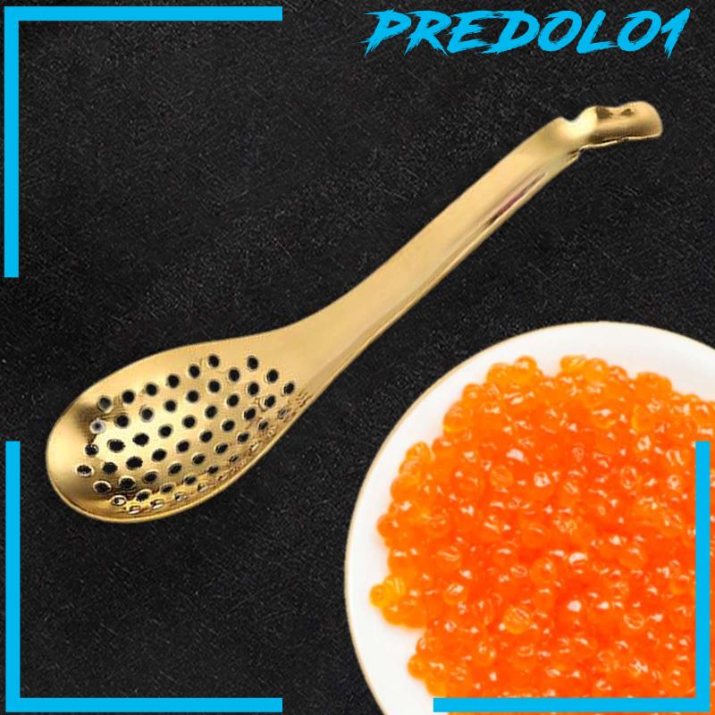 [Predolo1] Spherification Spoon Stainless Sendok Slotted Kecil Untuk Saus Kari Sereal