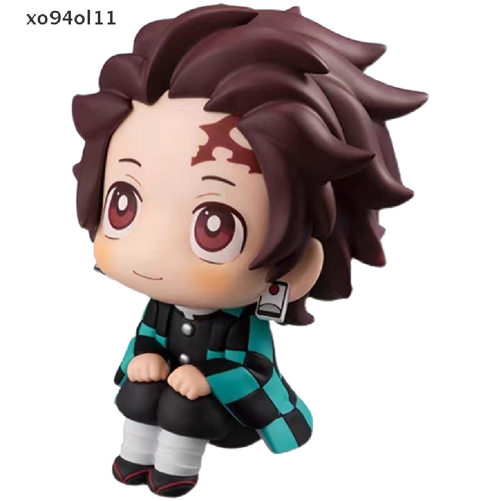 Xo Anime Demon Slayer Figure 7cm Kamado Tanjirou Kawaii Mainan Q Figural PVC Model OL