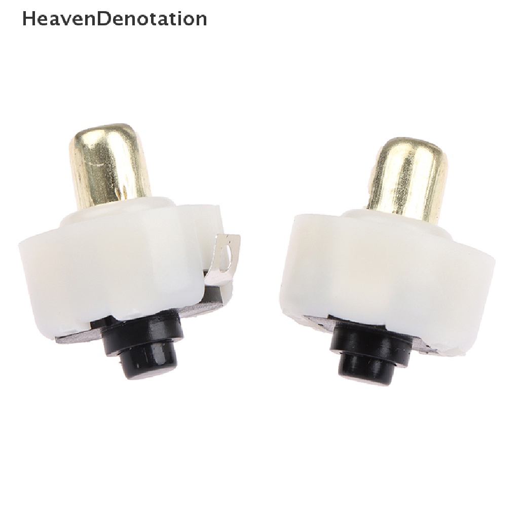 [HeavenDenotation] 2pcs 17mm Senter LED Push Button Switch ON/OFF Saklar Ekor Obor Listrik HDV