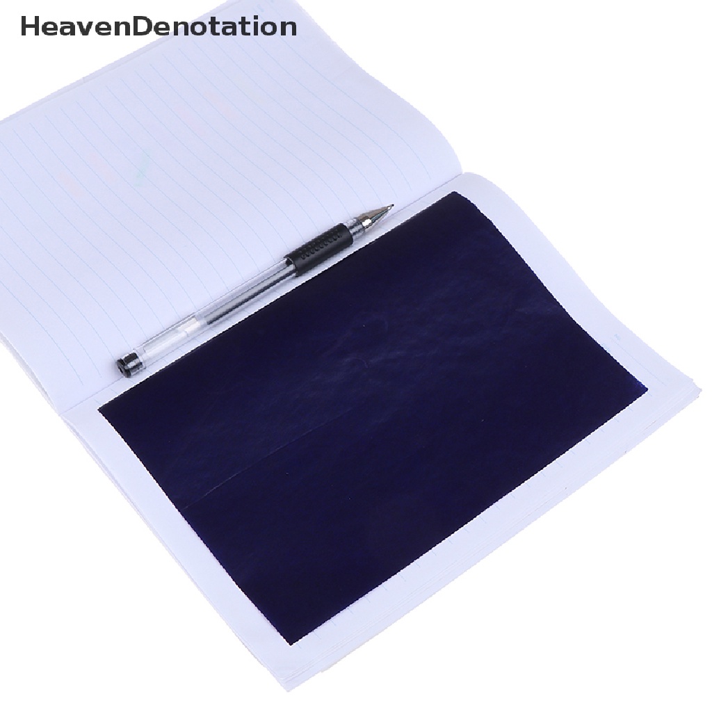 [HeavenDenotation] 100lembar Kertas Transfer Stensil Tangan Karbon Biru Tua Hectograph Repro Set HDV