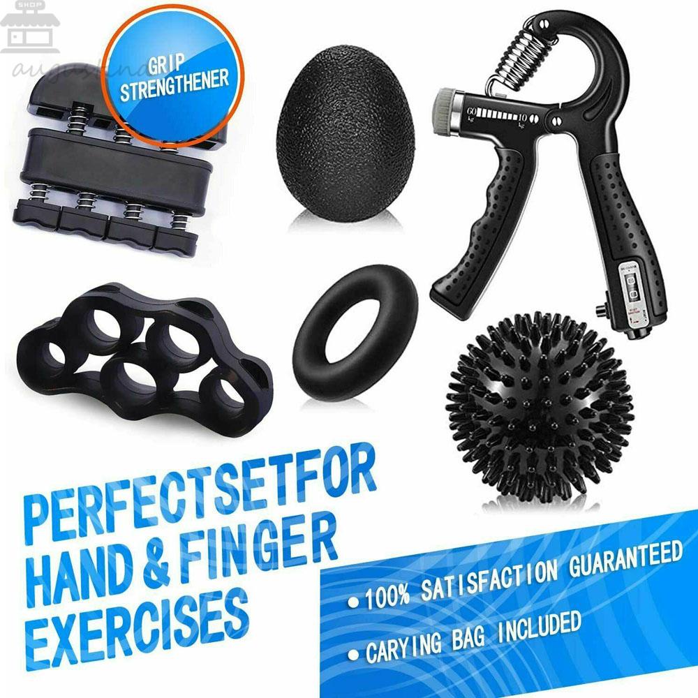 Agustina Hand Grips Wrist 6Pcs/Set Latihan Otot Berolahraga Penguat Kit Latihan Yang Dapat Disesuaikan