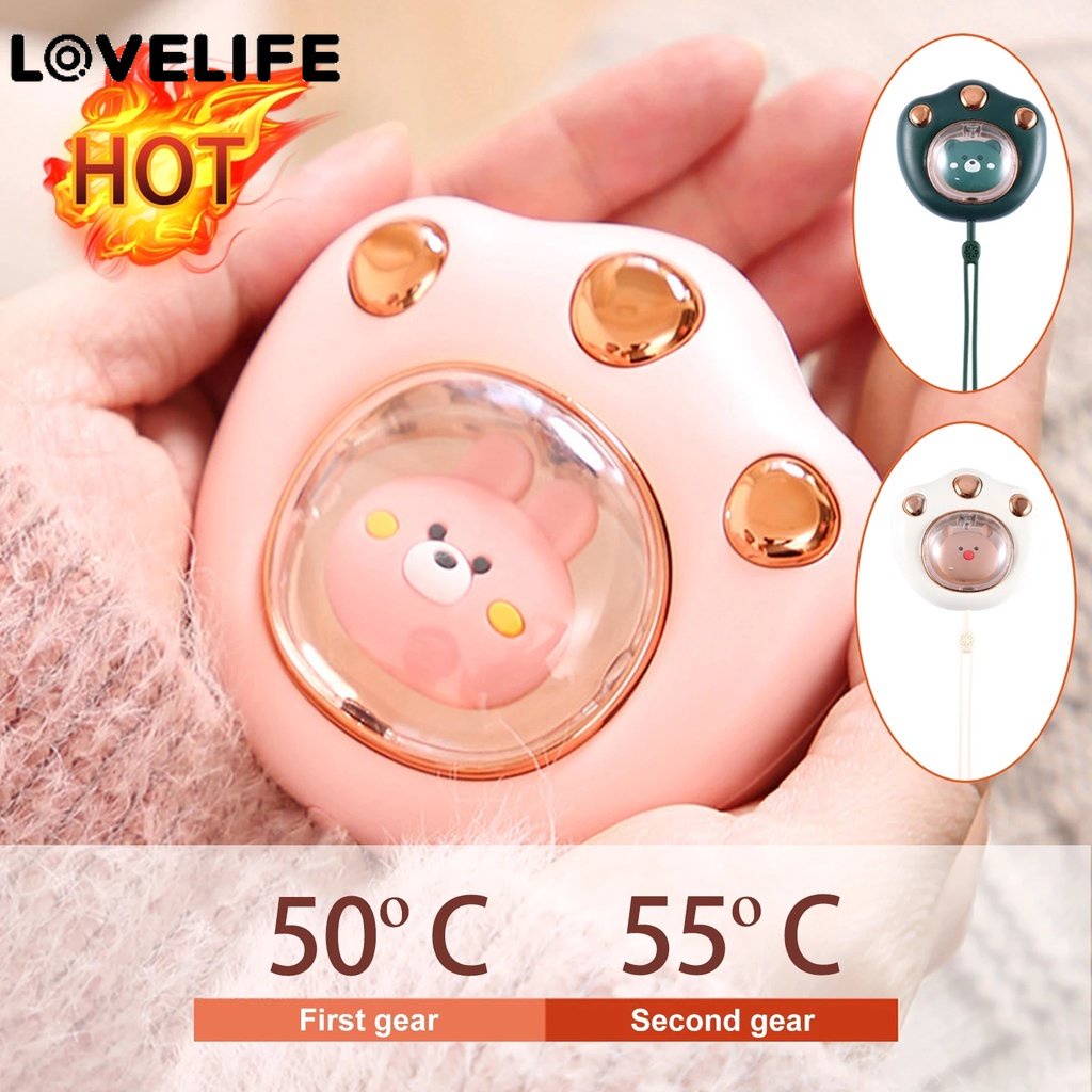 Hot Sale/Penghangat Tangan Mini Portable, Pemanas Musim Dingin Kaki Kucing Lucu, Penghangat Tangan Kecil Isi Ulang USB Pemanas Cepat