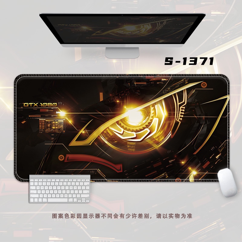 Rog Eye Mouse Pad Oversized Table Pad Alas Keyboard Komputer Esport Pria, Alas Tulisan Siswa