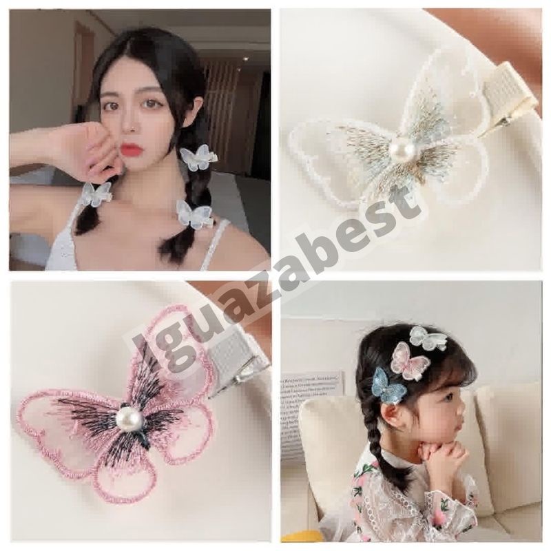 Jepitan ButterFly Wanita Hiasan KupuKupu Aksesoris Jepit Rambut Fashion Korea