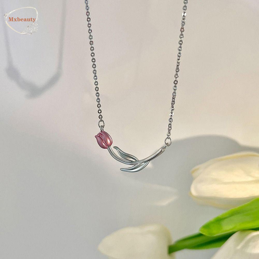 Mxbeauty Kalung Wanita Perancis Sederhana Minyak Manis Tembaga Vintage Gaya Korea Choker