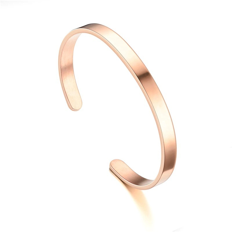 Gelang Cuff Stainless Steel Fashion Minimalis Untuk Pria Pasangan Yang Sesuai Dengan Pesona Gelang Hadiah Mens Daily Jewelry