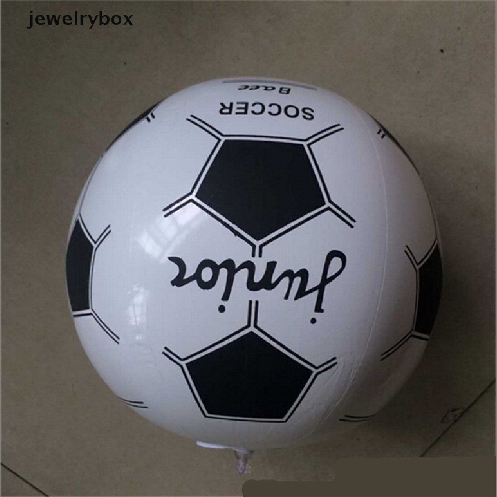 [jewelrybox] 38 cm Tiup Blow Up Novelty Football Pantai Bola Sepak Bola Anak Mainan Luar Ruangan Butik