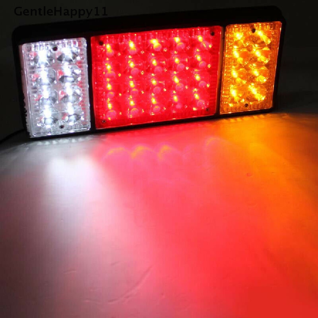 Gentlehappy 12V 36LED Rear Tail Light Rem Stop Indikator Lampu Trailer Truk Van Caravan id