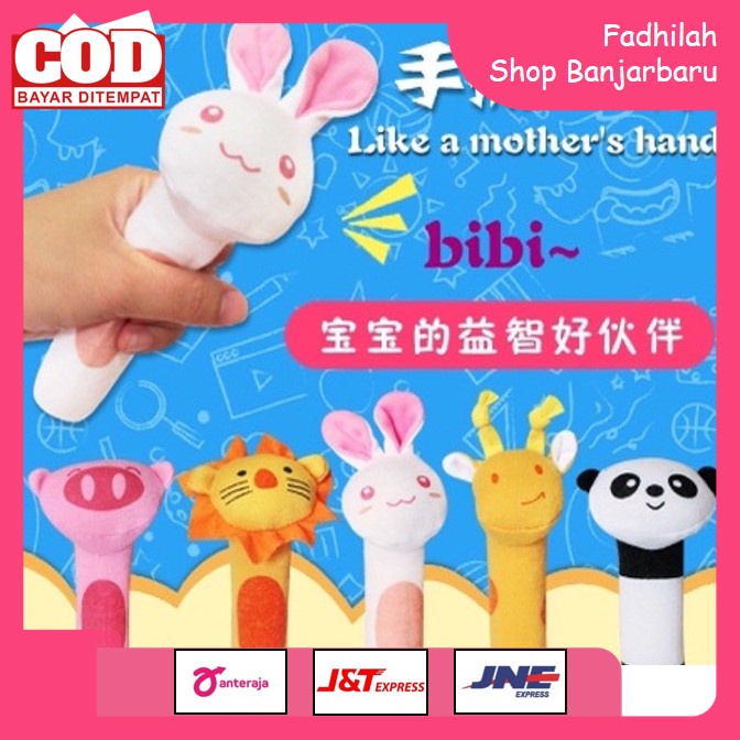 MAINAN TANGAN BAYI BUNYI BABY HAND RATTLE TOY STICK | FADHILAH SHOP BJB