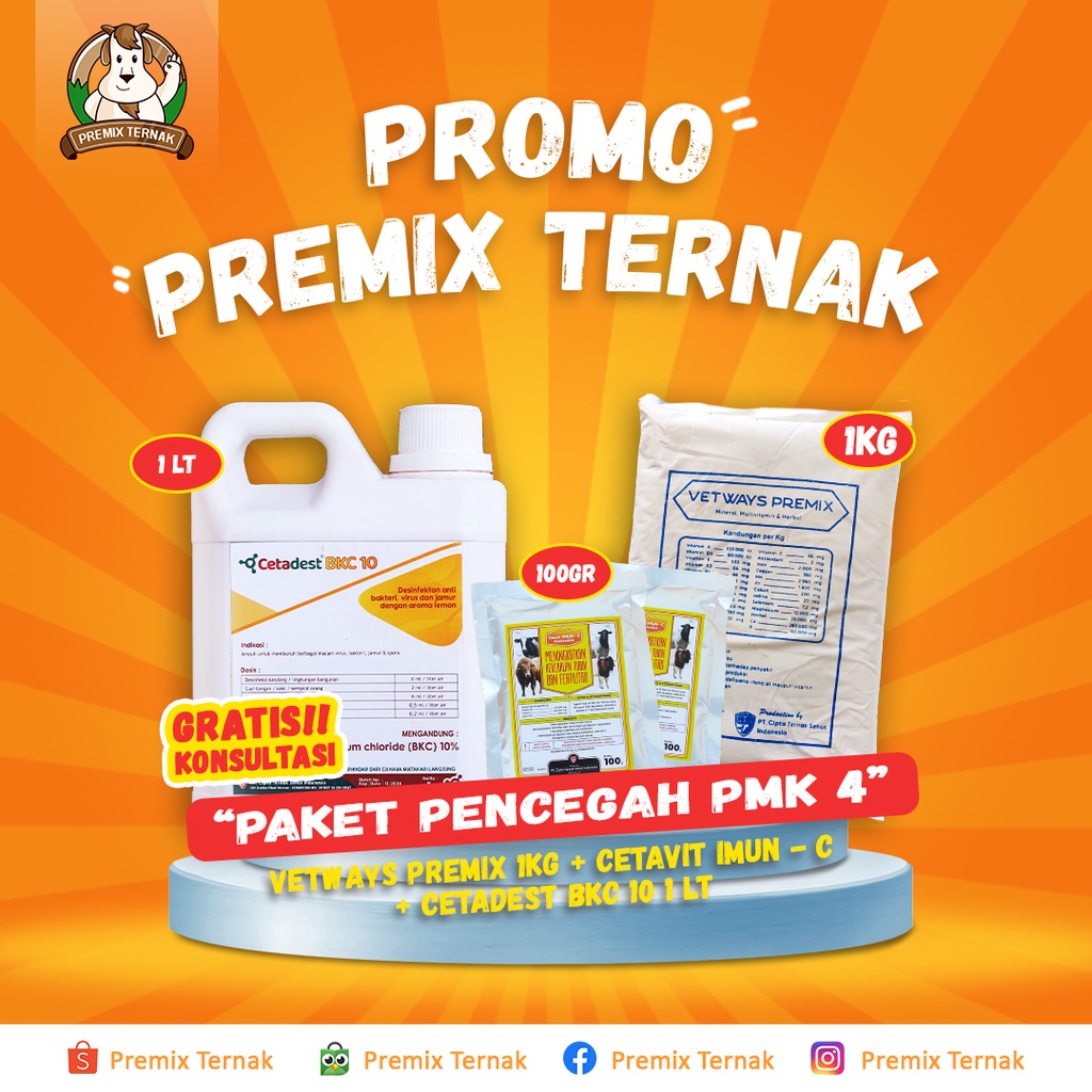 OBAT PMK MANJUR - PAKET PENCEGAH DAN PENYEMBUH PMK