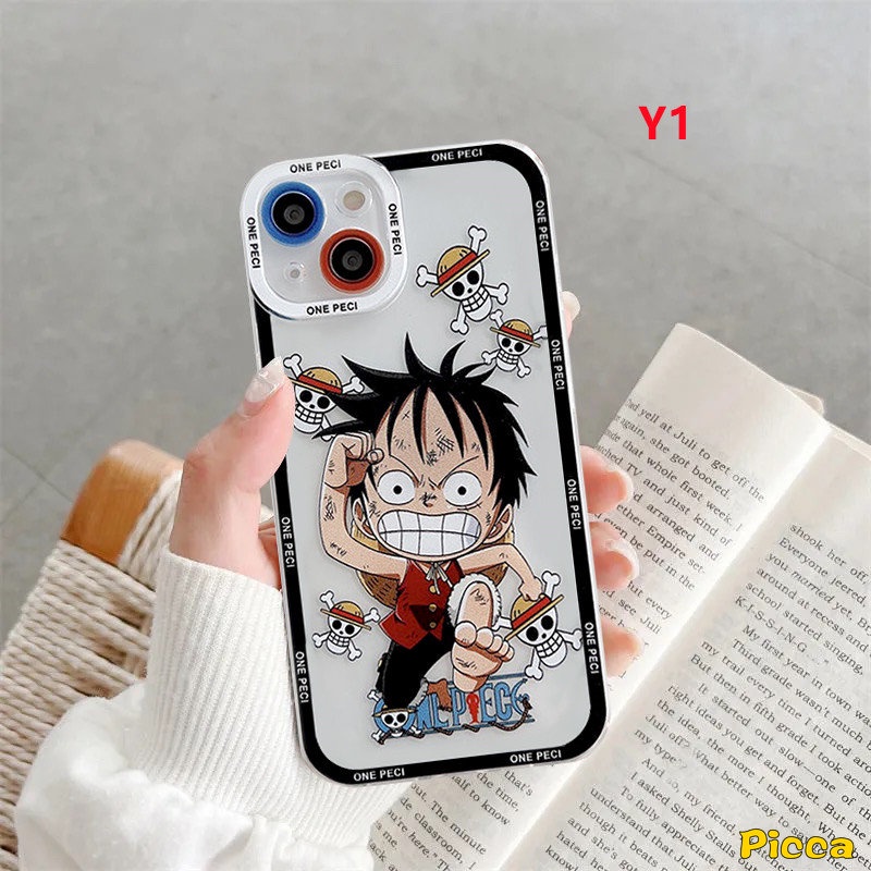 Kartun Anime One Piece Luffy Case Untuk Infinix Smart6 4 5plus Hot11 9 10 12 11s Main Hot8 11s 10s Nfc 10 Lite 12i 20 20s 12pro Note 10 11 12 Pro 12 2023 Transparan Lembut Sarung