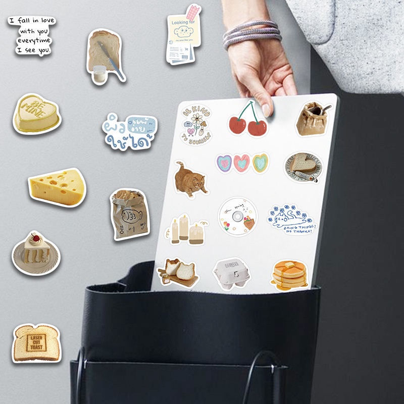 60pcs/pack Korean INS Style Multiple Stiker Koper Cangkir Air Gitar Skateboard Tahan Air DIY Sticker