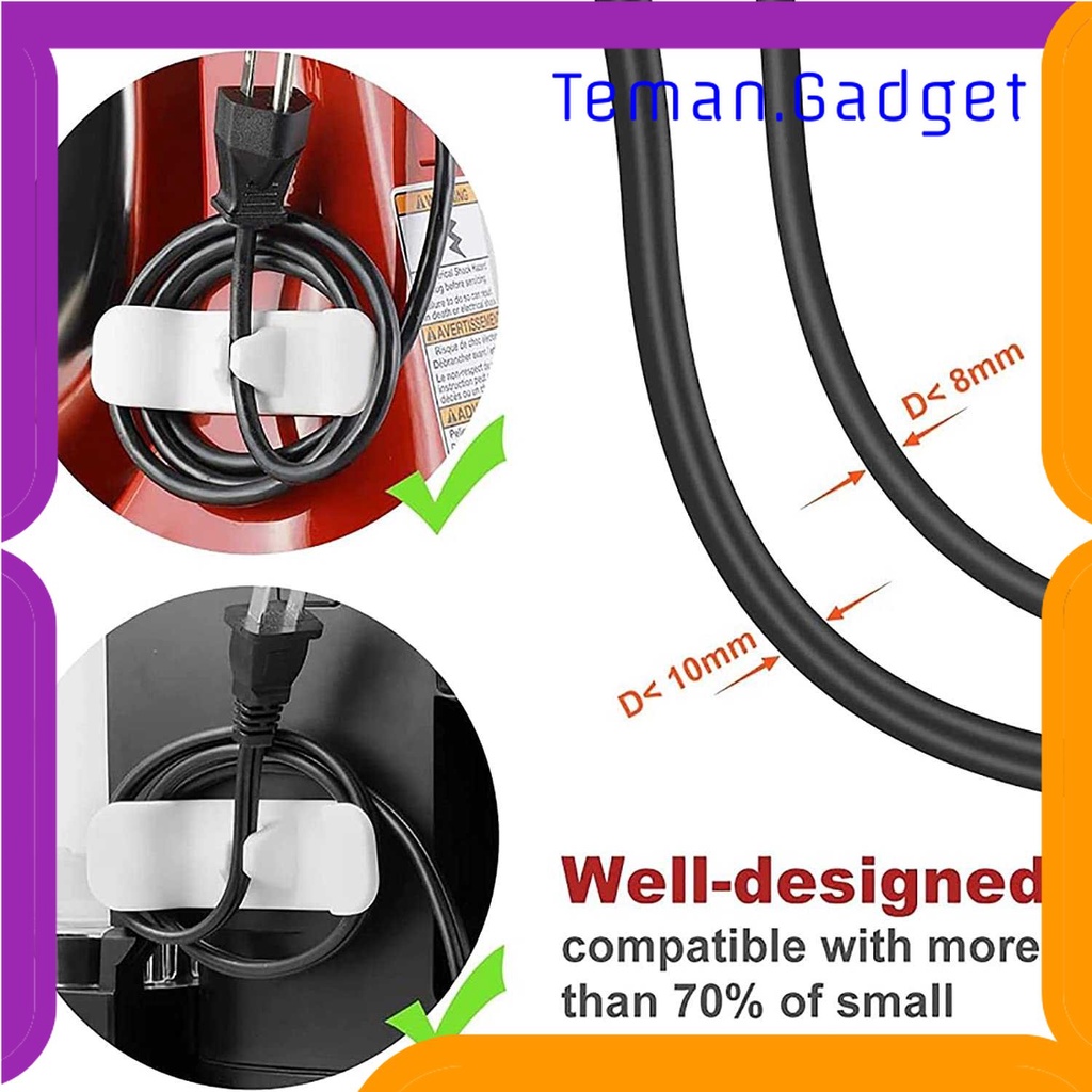 TG - ATK Exryhon Holder Kabel Organizer Cord Wrapper for Appliances 6PCS - EX6W