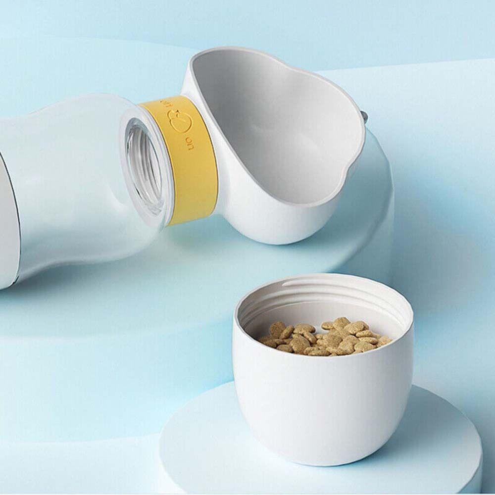 REBUY Rebuy Botol Air Anjing Portabel Mudah Dibersihkan Menemani Anjing Anjing Perjalanan Luar Ruangan Mudium Anjing Kecil Kucing Peminum Hewan Peliharaan