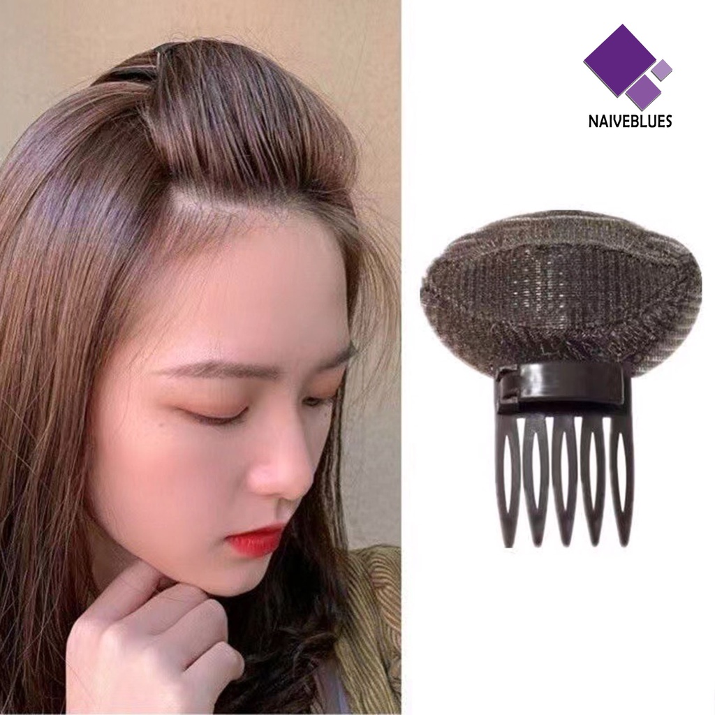 &lt; Naiveblues &gt; Hair Up Pad Anti-Jatuh Kecil Mudah Ringan Nyaman Sehari-Hari Pengikat Pita Puff Rambut