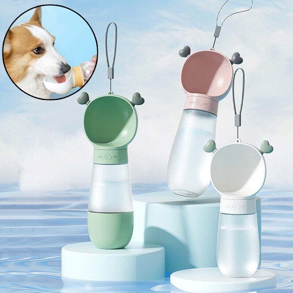 REBUY Rebuy Botol Air Anjing Portabel Mudah Dibersihkan Menemani Anjing Anjing Perjalanan Luar Ruangan Mudium Anjing Kecil Kucing Peminum Hewan Peliharaan