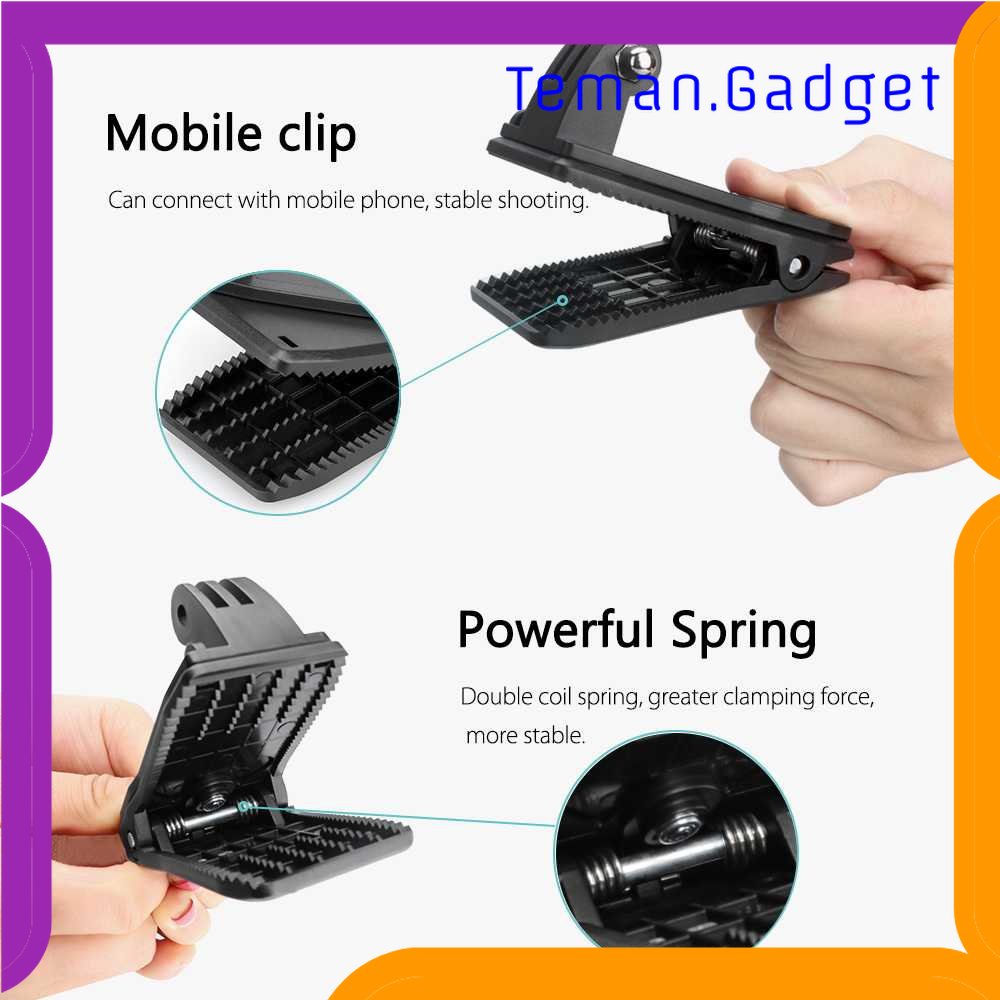 TG - KMP Vamson Clip Clamp Mount 360 Rotary + Smartphone Holder for GoPro - VP512