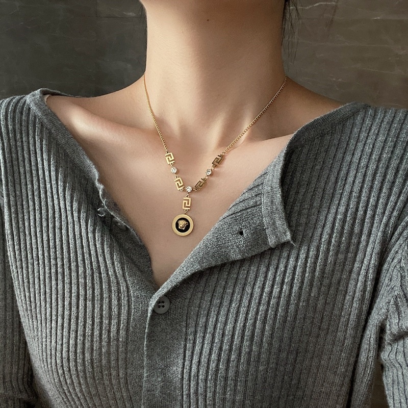 82134 Kalung vers4c3 premium titanium stainless steel 316L berkualitas import anti karat bisa bayar di tempat