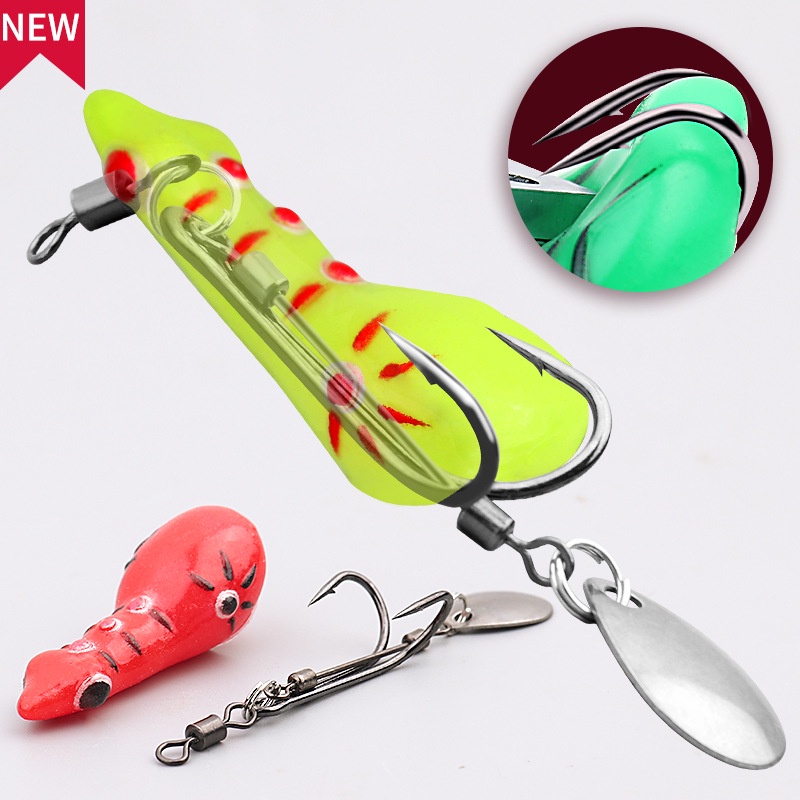 Umpan Katak Casting 4.7cm/5.2g Soft Frog Lure Umpan Pancing Katak Thunder Kecil Lembut