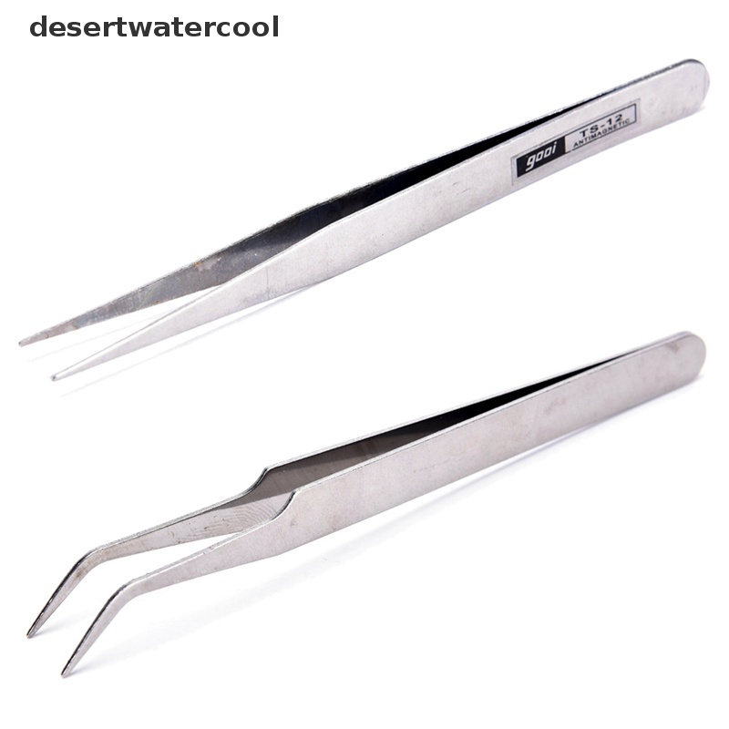 Deid 2x Stainless Steel Eyelash Gems Pick Tools Perlengkapan Nail Art Kosmetik Martijn