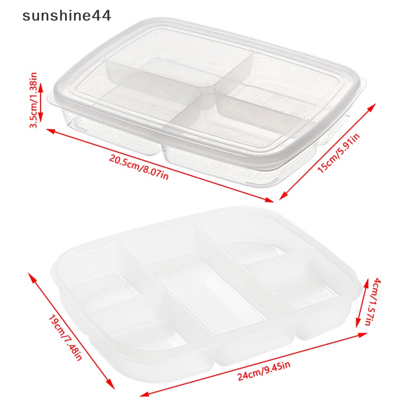 Sunshine Kotak Penyimpanan Buah Makanan Portable Kompartemen Kulkas Freezer Organizers ID