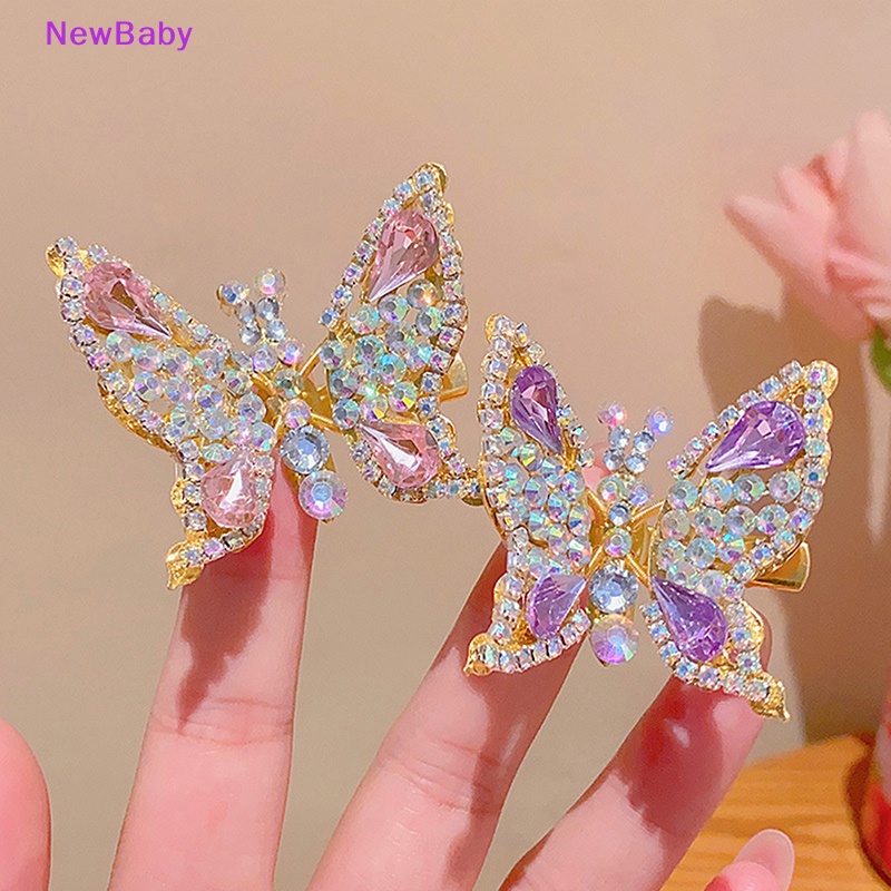 Newbaby Move Butterfly Hairpin Hair Clip Girl Goyang Swing Top Hair Clips Poni Klip Jepit Aksesoris Rambut ID