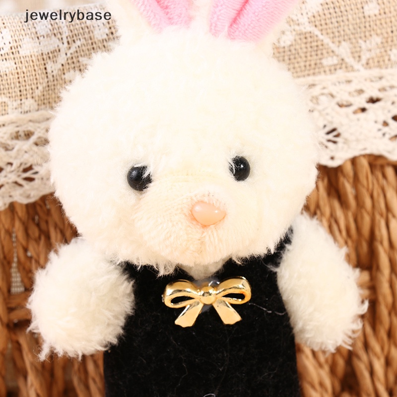 [jewelrybase] Cinta Lucu Blush Little White Rabbit Katun Lembut Hewan Boneka Mainan KeyChai Boutique