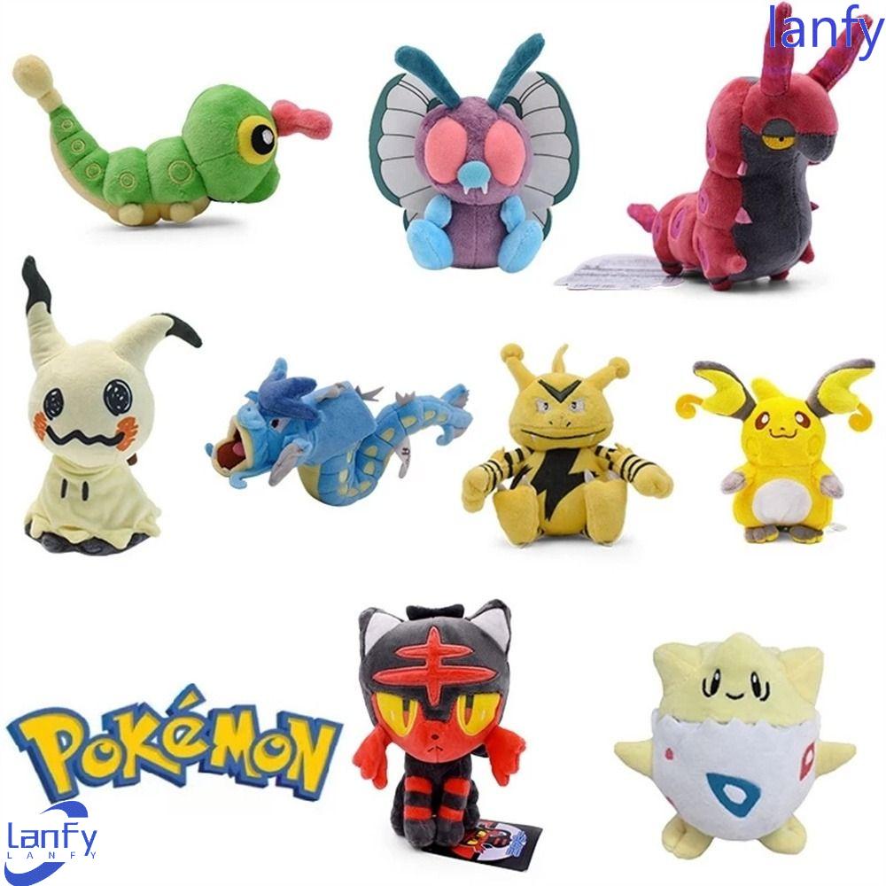 Lanfy Boneka Mainan Anime Caterpie Lucario Mimikyu Togepi Raichu Boneka Mewah