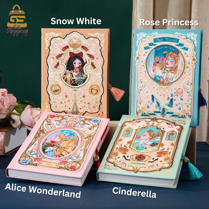 

Buku Notebook Diary Princess / Jurnal agenda Buku tulis - 0728 - Rose Princess