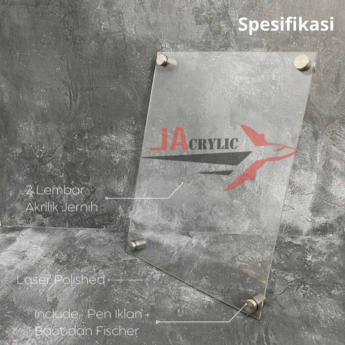 Frame Dinding Akrilik / Display Dinding Akrilik - Frame Dinding, A5