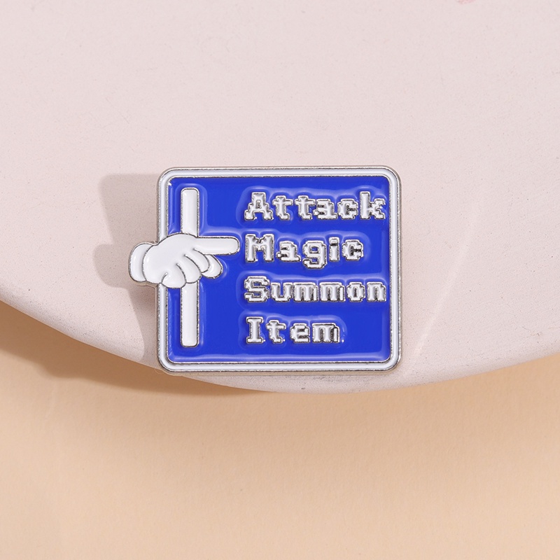 Lucu Serangan Magic Summon Item Enamel Pin Final Fantasy Gamer Bros Lencana Perhiasan Hadiah Untuk Teman Penggemar