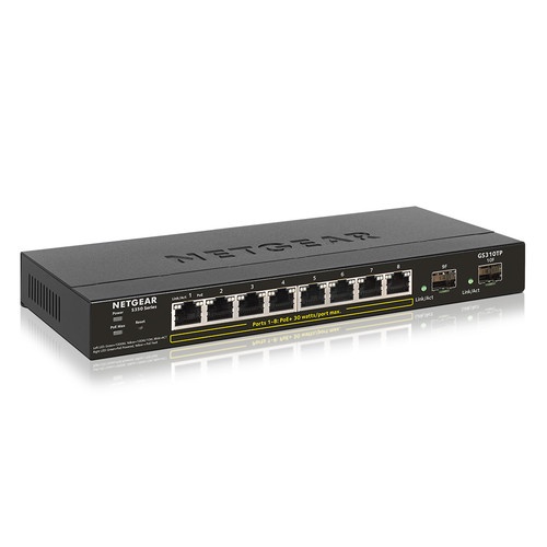 Netgear GS310TP 8 Port Gigabit Ethernet PoE+ Smart Managed Pro Switch N