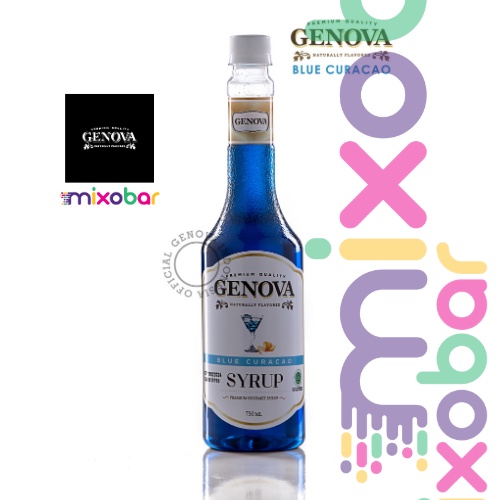 

Genova Syrup Blue Curacao 750ml l Sirup Minuman