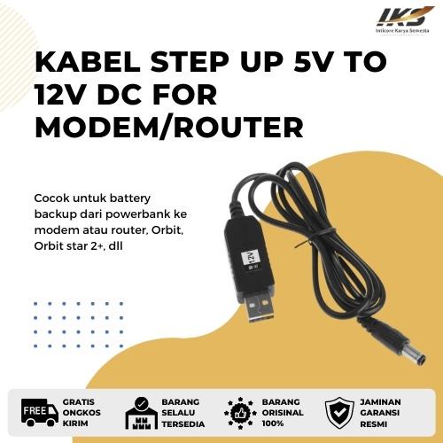 Kabel step up 5v to 5v / 9v/ 12v DC for modem/router