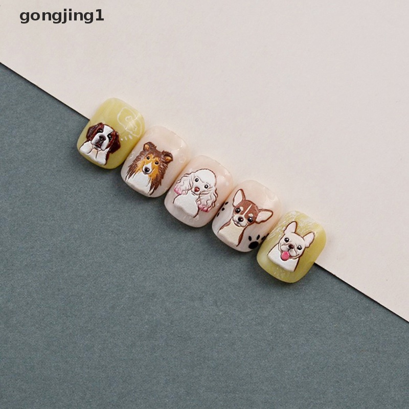 Ggg Decal Nail Art 5D Timbul, Stiker Kuku Anjing Puppy Untuk Pecinta Anjing &amp; Kucing ID