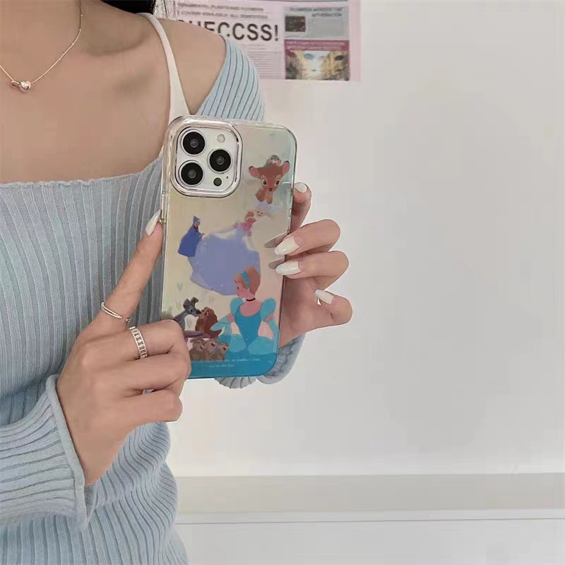 Cocok Untuk Iphone14 Pro Max iPhone Phone Case Cermin Casing Ponsel Kuat Kamera Perlindungan Tahan Guncangan Kompatibel Dengan Iphone13 13pro 13prm iPhone 11 7Plus 8Plus Xr XS 12 Pro Max Phone Case