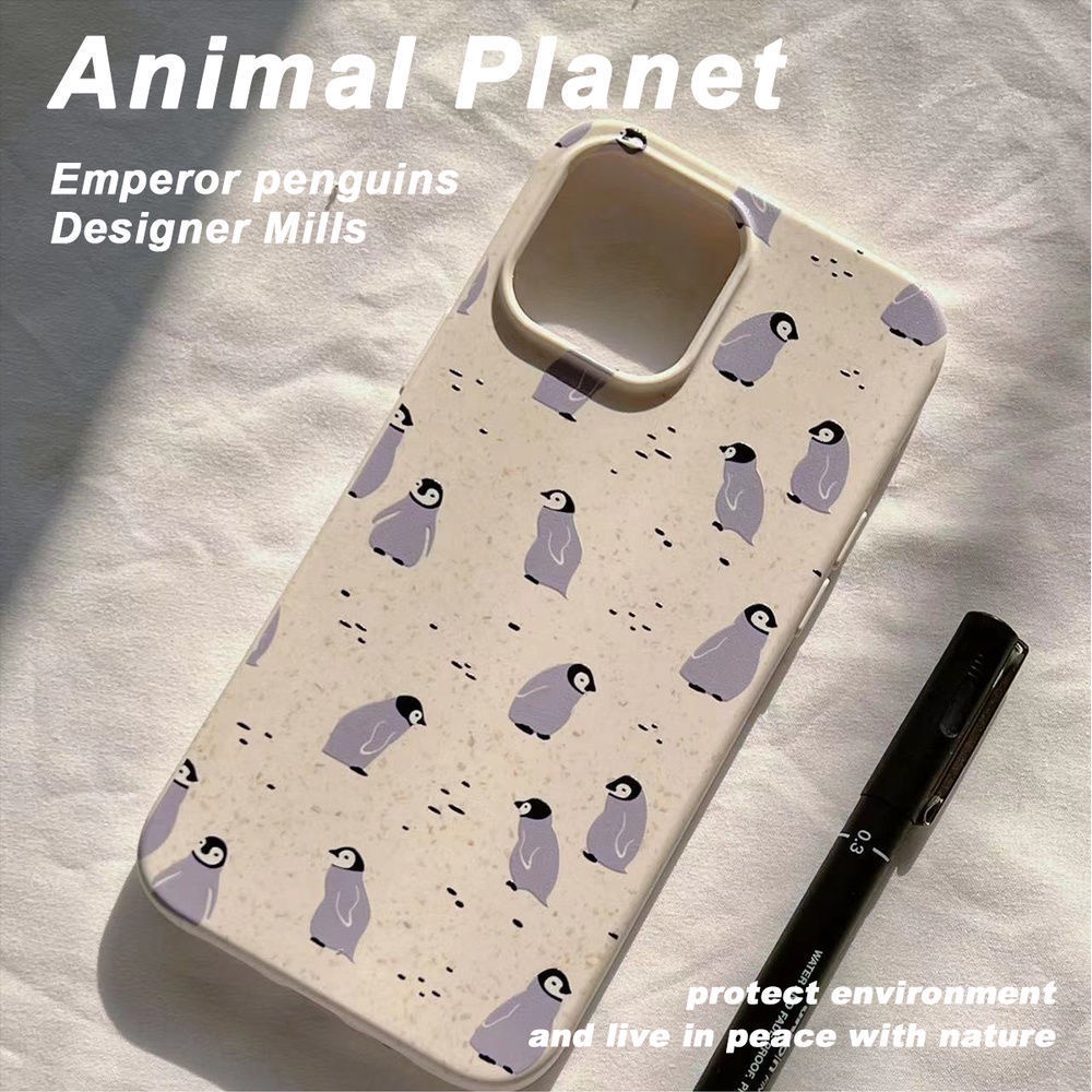 Cocok Untuk Iphone14 Pro Max iPhone Phone Case Ramah Lingkungan Degradable Phone Case Kamera Perlindungan Tahan Guncangan Kompatibel Dengan iPhone 13 13pro 13prm iPhone 11 7Plus 8Plus Xr XS 12 Pro Max Casing Ponsel