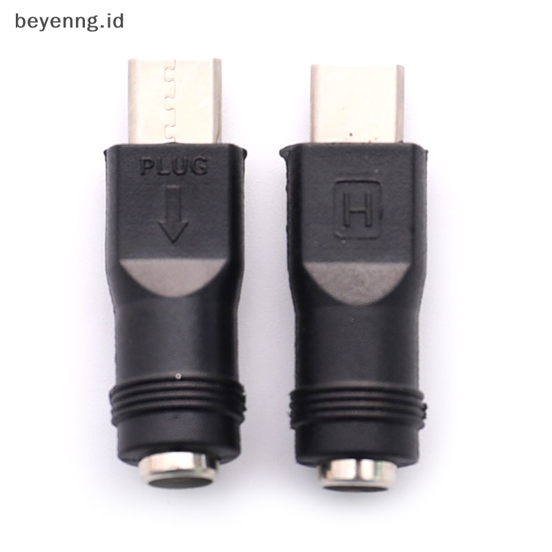 Beyen DC Power Adapter Converter 5.5x2.1mm Female Jack to USB Tipe C Male Connector ID