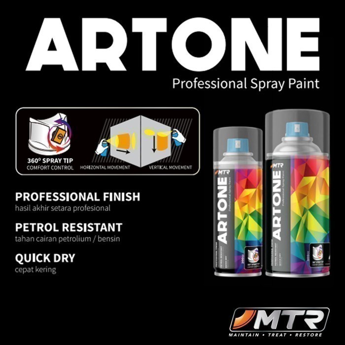 Artone Spray Paint 300 cc Orange 914 Cat Semprot Standard