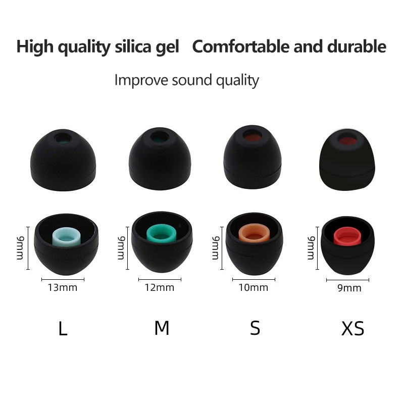 New Praktis Anti-drop Warna In-ear Earphone Earbud Nyaman Stres Bebas Muti-Ukuran Lembut Silikon Pelindung Telinga Untuk SONY