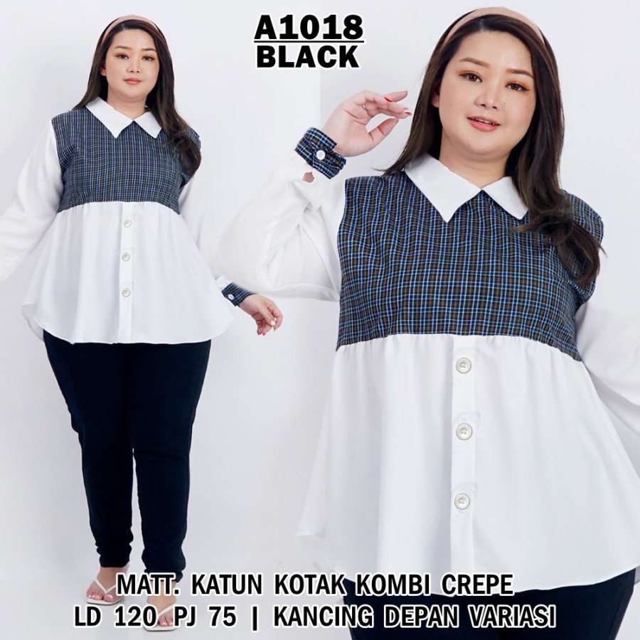 BAJU BLOUSE CEWEK KEKINIAN KEMEJA ATASAN REMAJA FASHION TERBARU KEKINIAN JUMBO LIVIA
