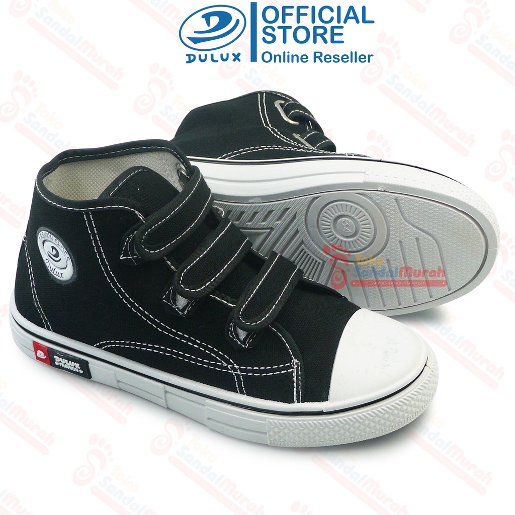 Toko Sendal Murah - Sepatu Anak Hitam Putih Uk 30 - 34 / Sepatu High Sneakers Tinggi/ Sepatu Sekolah Model Prepet/ Sepatu Keluaran Terbaru/ [Toko Sendal Murah BX 1083]