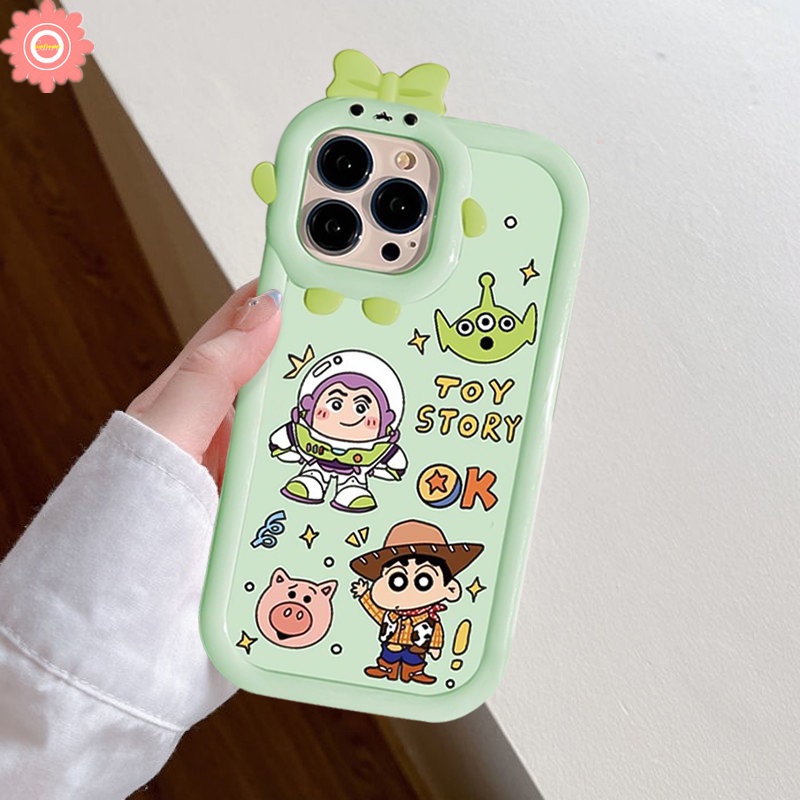 Casing Kartun Toy Story Ikatan Simpul Kecil 3D Untuk Realme C35 C15 C33 C25 C31 C11 C12 C25Y C25s 5 9i 5i 6i 9 7i 7 8Pro 8 9 Pro 5s C30 C20 C21Y C17 C21 C3 Lembut Lucu Sarung