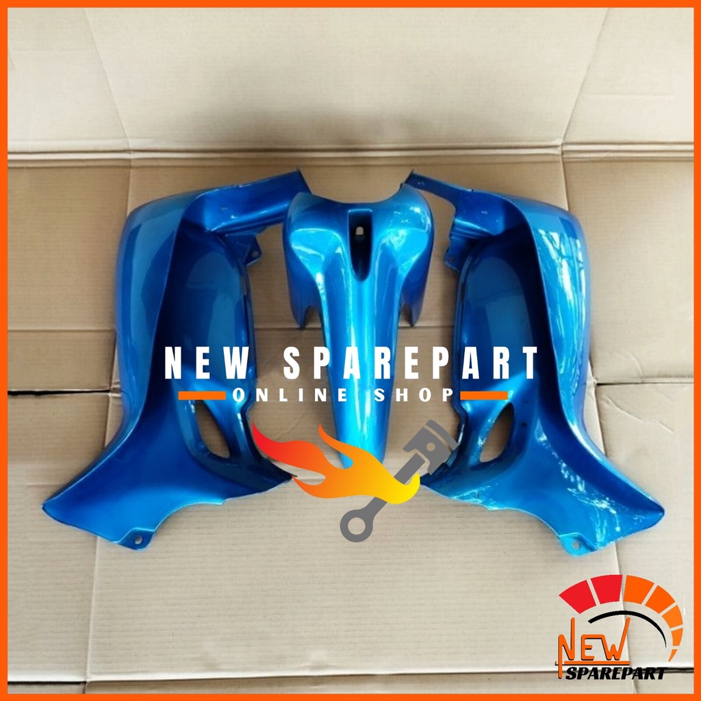 Sayap Dan Spakbor Depan Suzuki Smash 110 New Biru / Sayap Smash New Biru