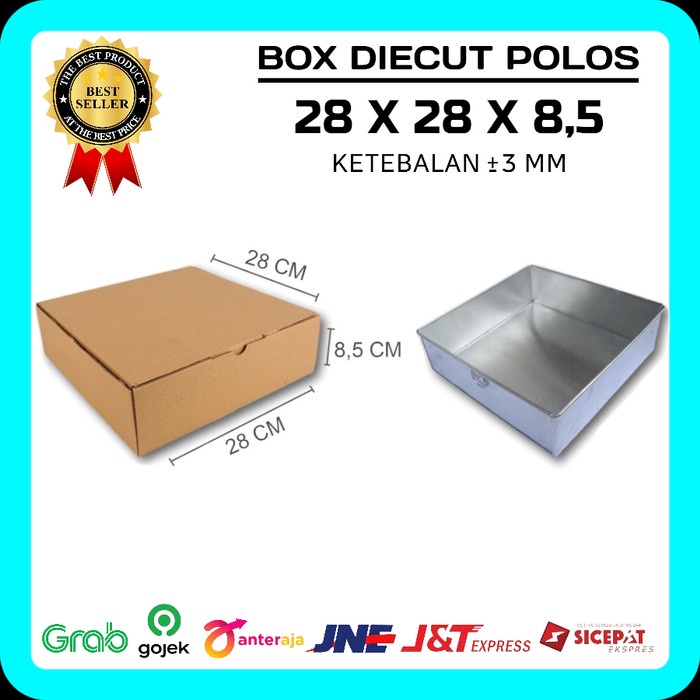 

KARDUS DIE CUT 28X28X8,5 KARDUS PIZZA/KARDUS POLOS/KARDUS TEBAL/KARDUS BARU/KARDUS MURAH/KARDUS PACKING ONLINE
