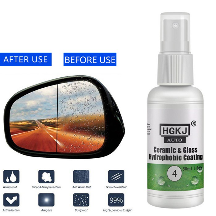 Cairan Anti Embun Hujan Fog Hydrophobic Nano Coating Kaca Body Mobil