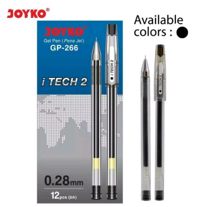 

PULPEN / BOLPOIN / BOLPEN GEL PEN HITECH / HI TECH / ITECH / I TECH 2 MERK JOYKO HITAM 2 2