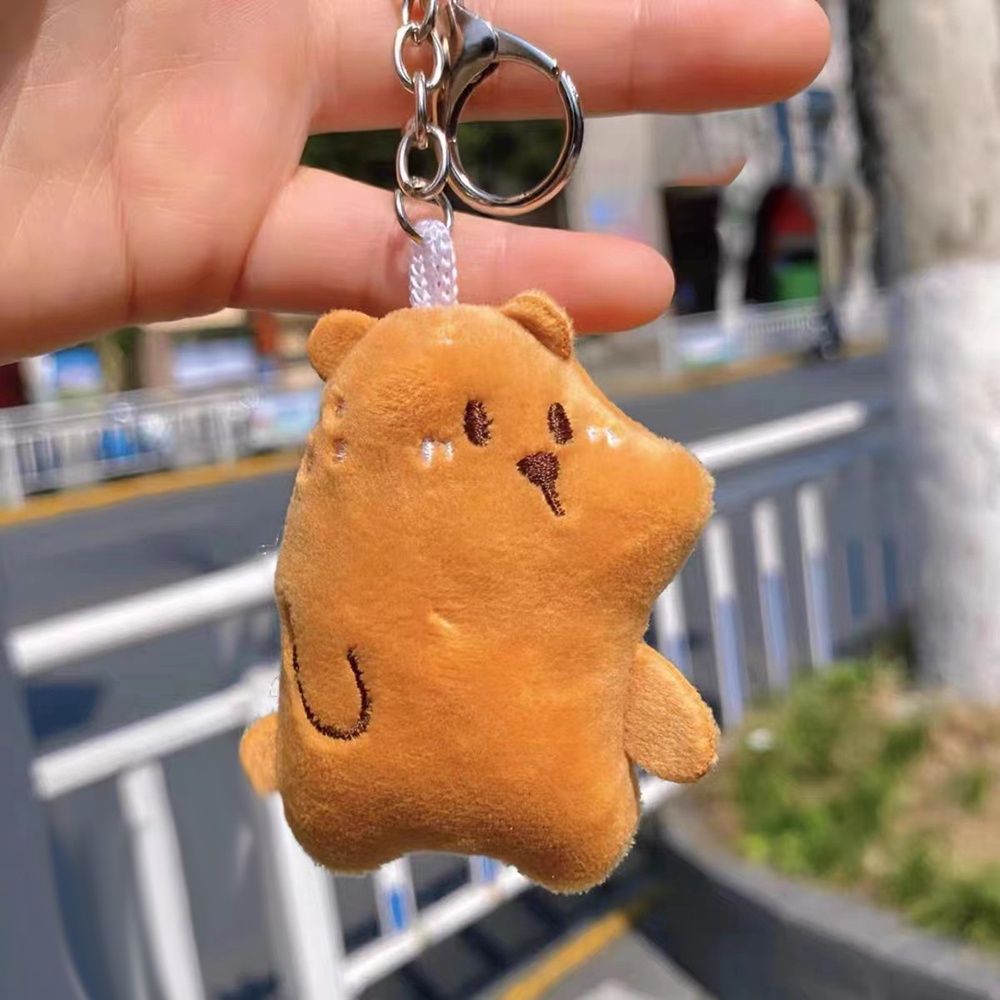 Mencicit Beruang Gantungan Kunci Tas Lucu Liontin Mewah Mainan Mini Kreatif Suara Keyring Hadiah Pacar